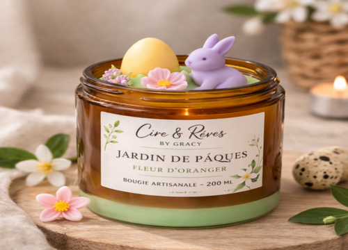 Bougie Artisanale Parfumée 200 ml – Jardin de Pâques