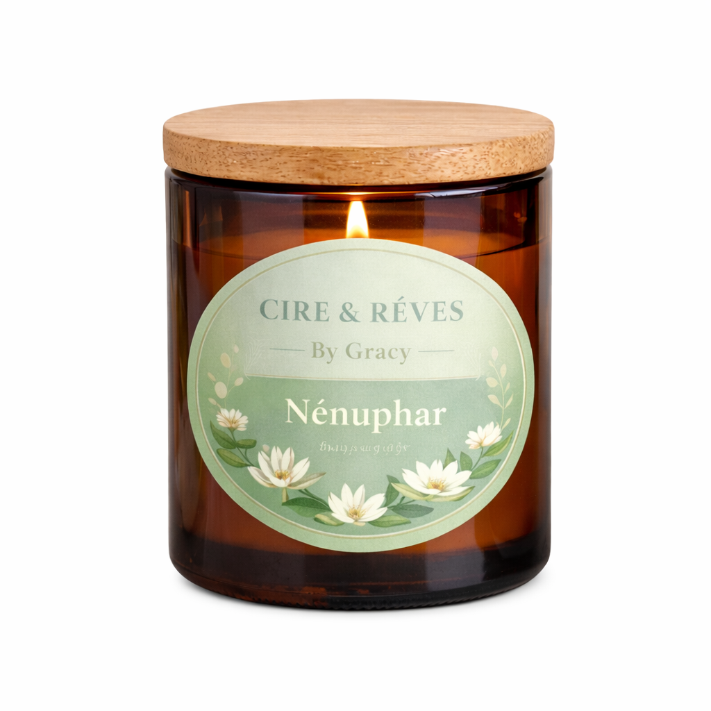 Bougie sous le nénuphar